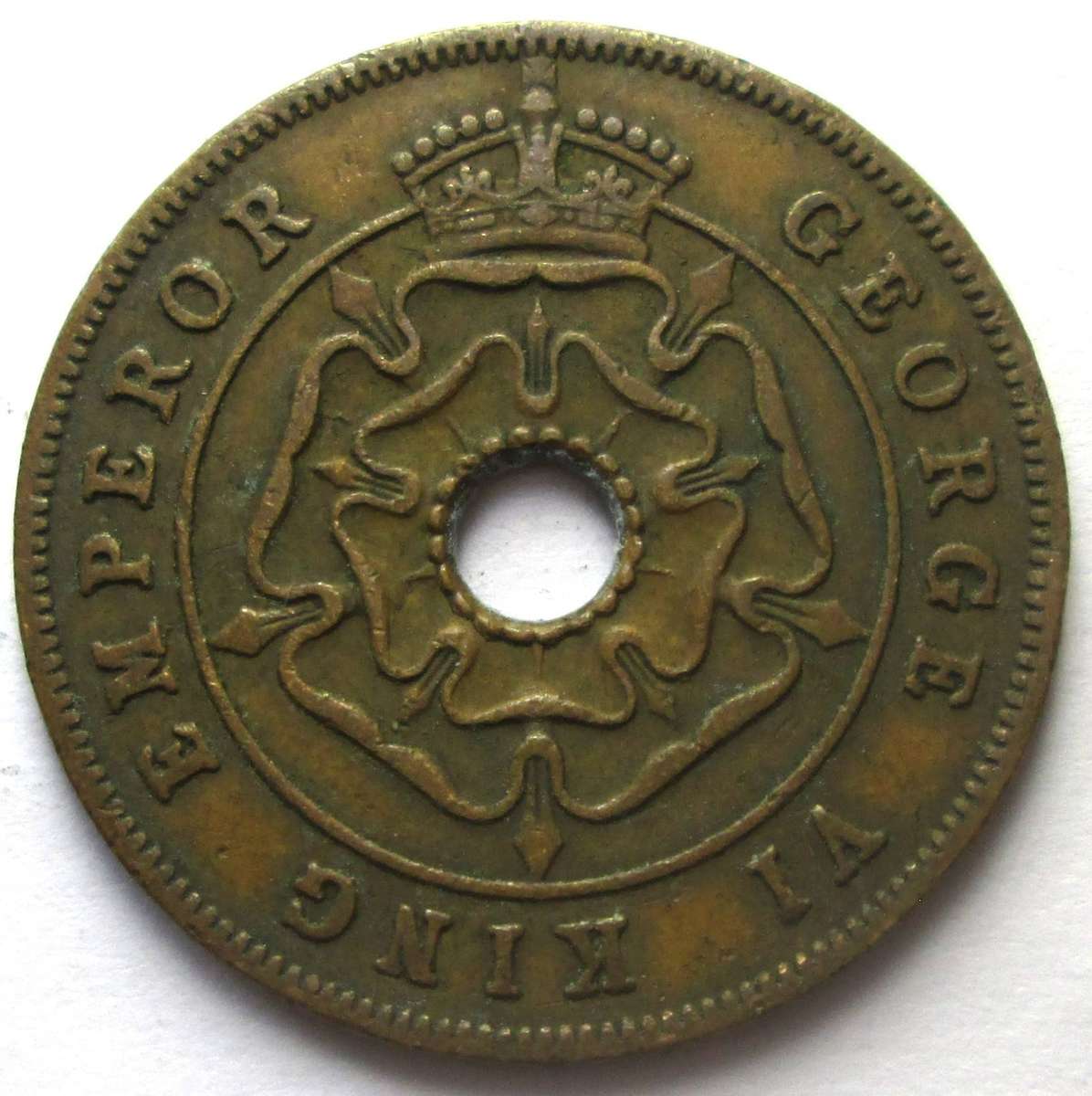1944 Southern Rhodesia 1 Penny