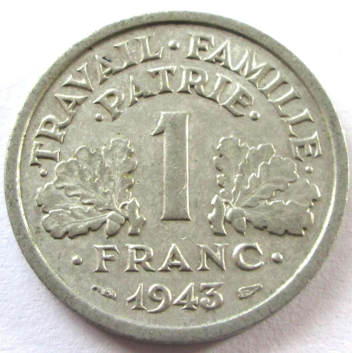 1943 France 1 Franc