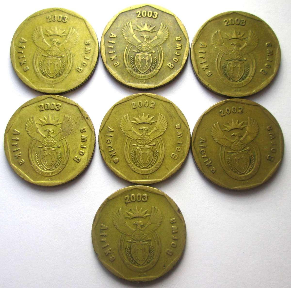 2002 - 2003 South Africa Fifty Cents Commemorative