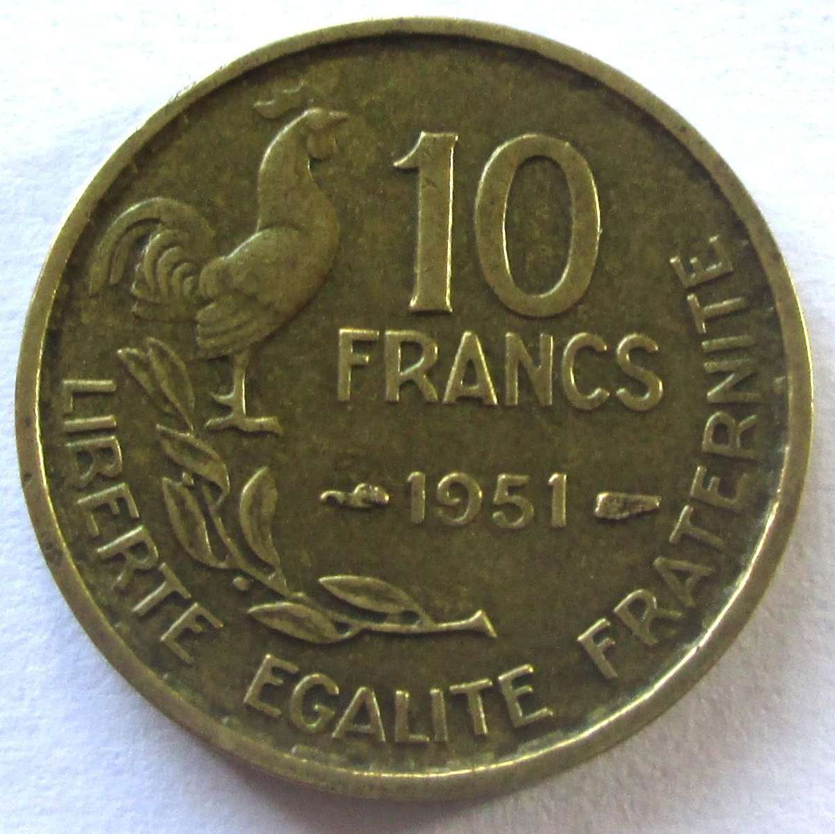 1951 France 10 Francs