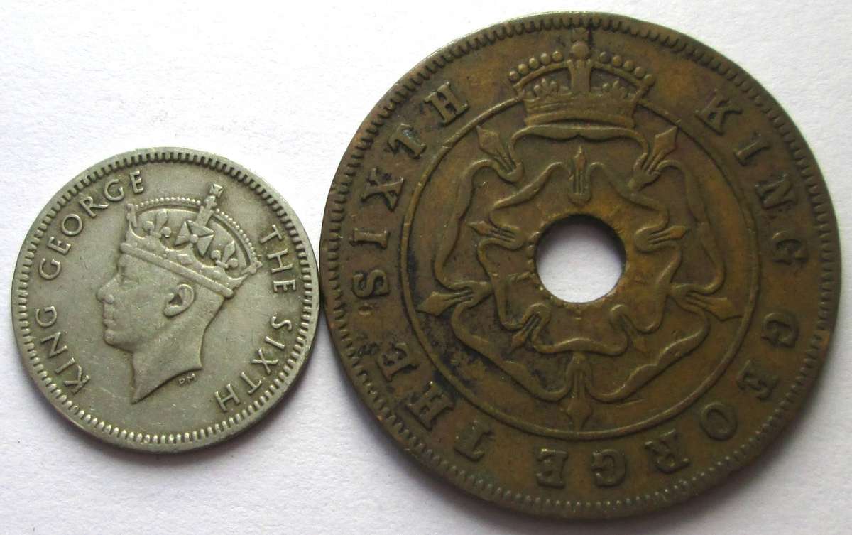 1952 Southern Rhodesia 3 Pence 1 Penny