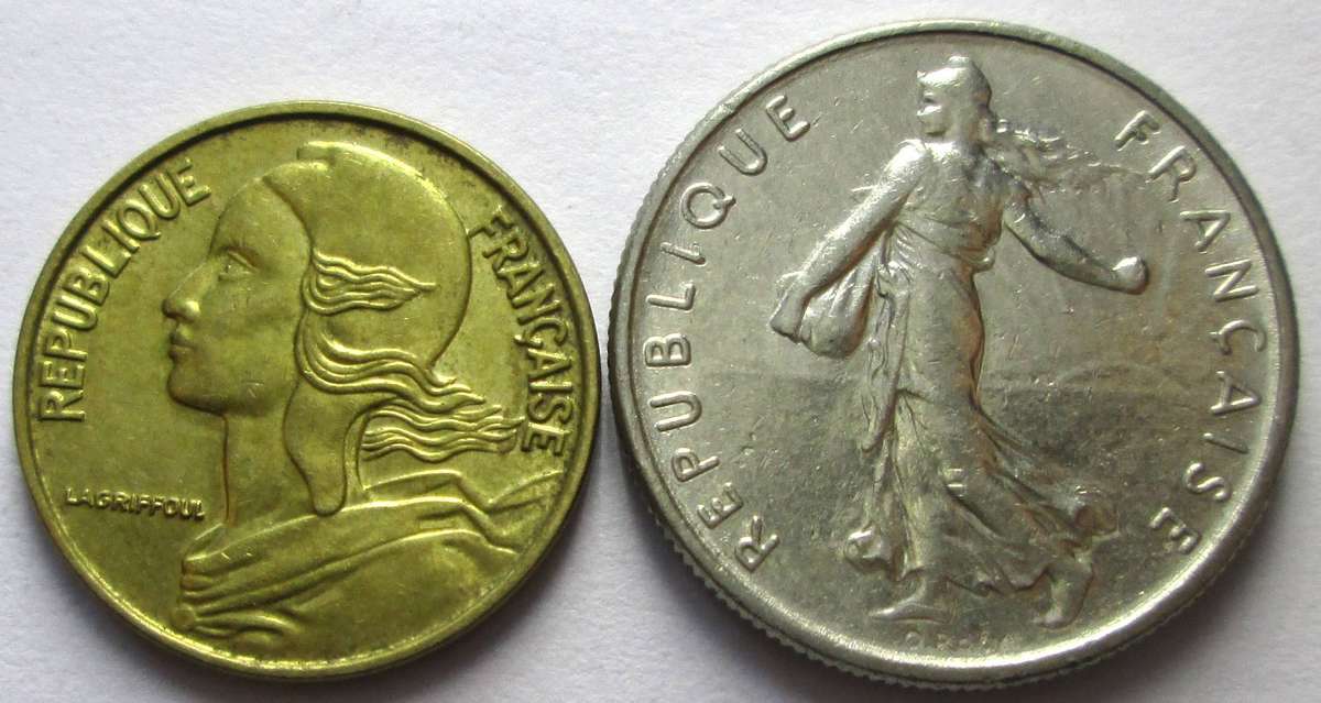 1966 France 5 Centimes Half Franc