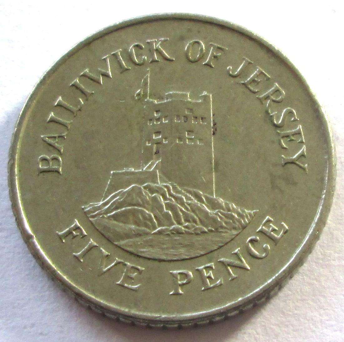 2002 Bailiwick of Jersey 5 Pence
