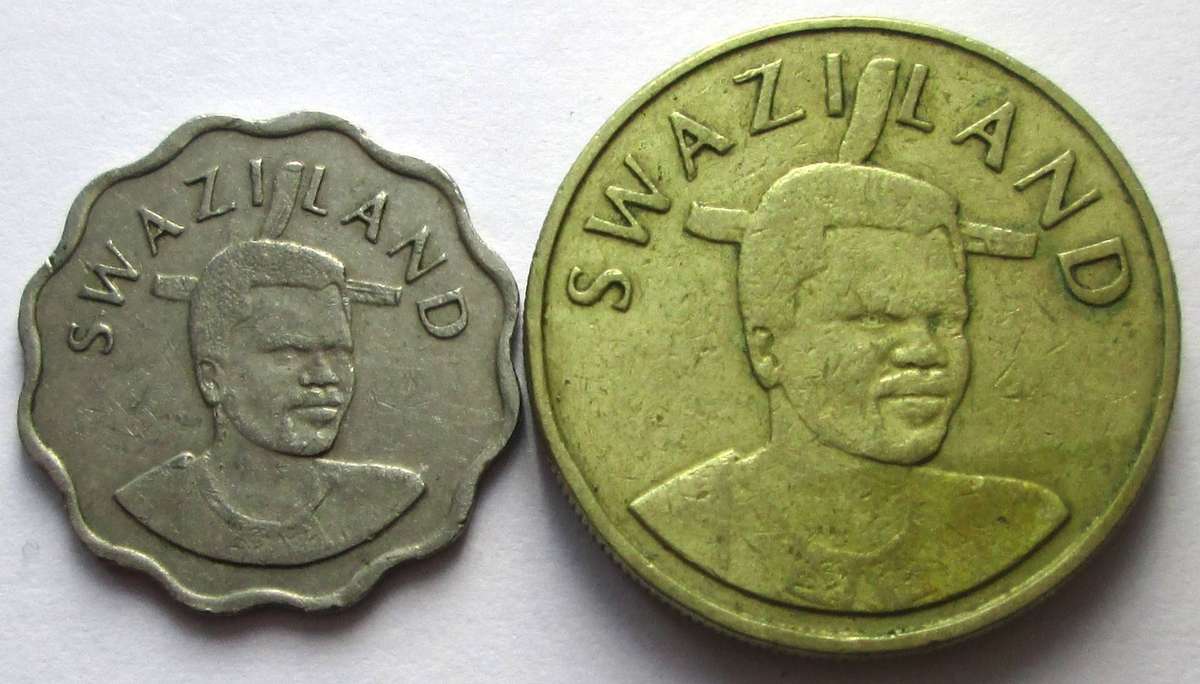 2002 Swaziland 5 Cents 1 Lilangeni