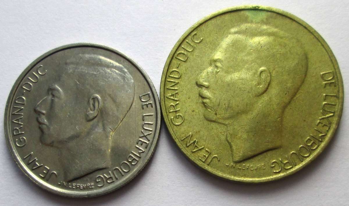 1986 Luxembourg 1 Franc 5 Francs