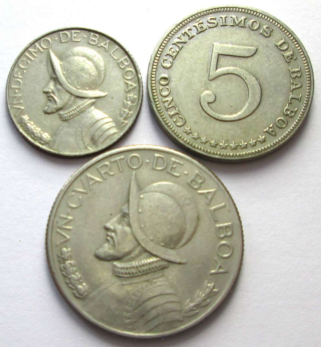 1996 Panama 1 Balboa 10 Balboa 5 Centesimos