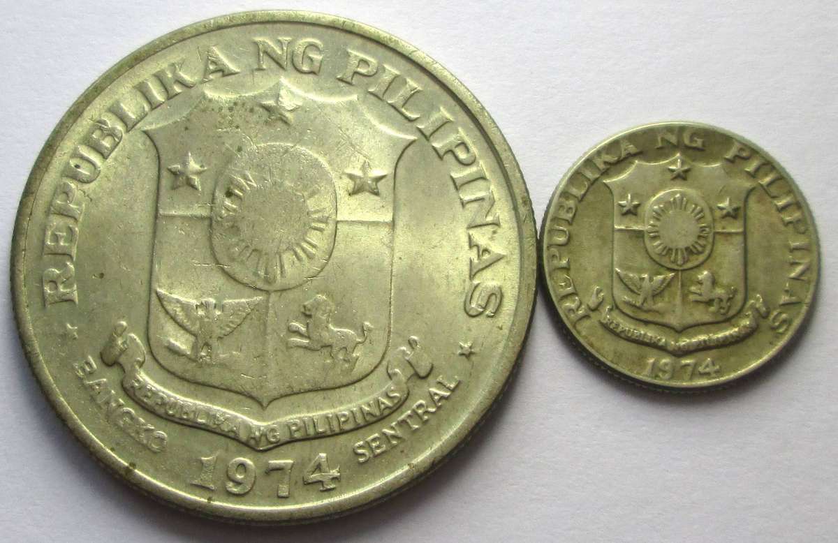 1974 Philippines 10 Sentimos 1 Piso