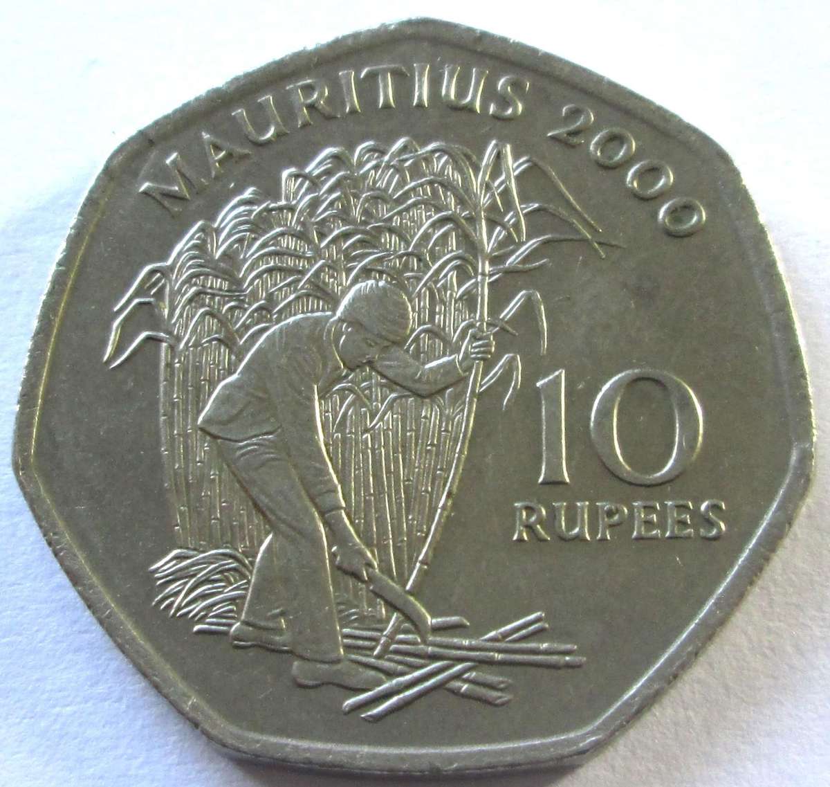 2000 Mauritius 10 Rupees