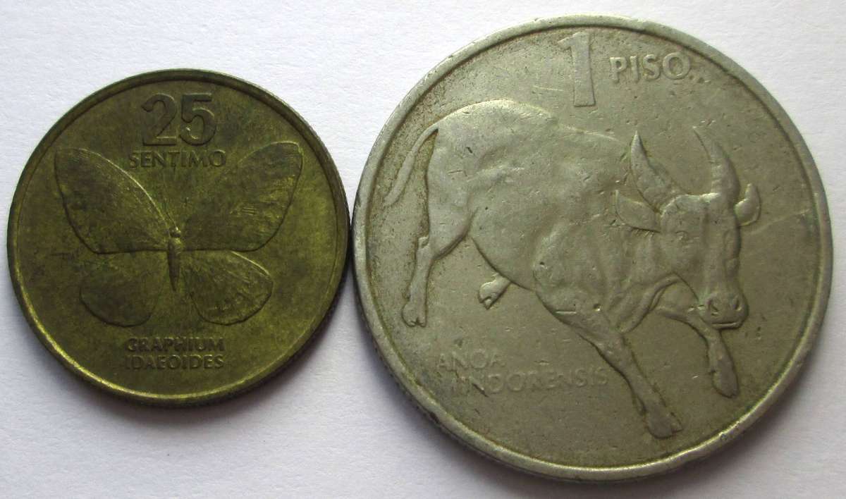 1990 Philippines 25 Sentimos 1 Piso