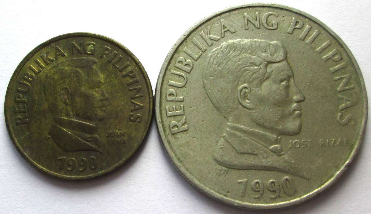1990 Philippines 25 Sentimos 1 Piso