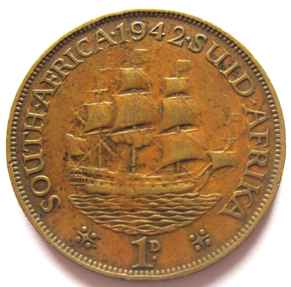 1942 Union of South Africa 1 Penny