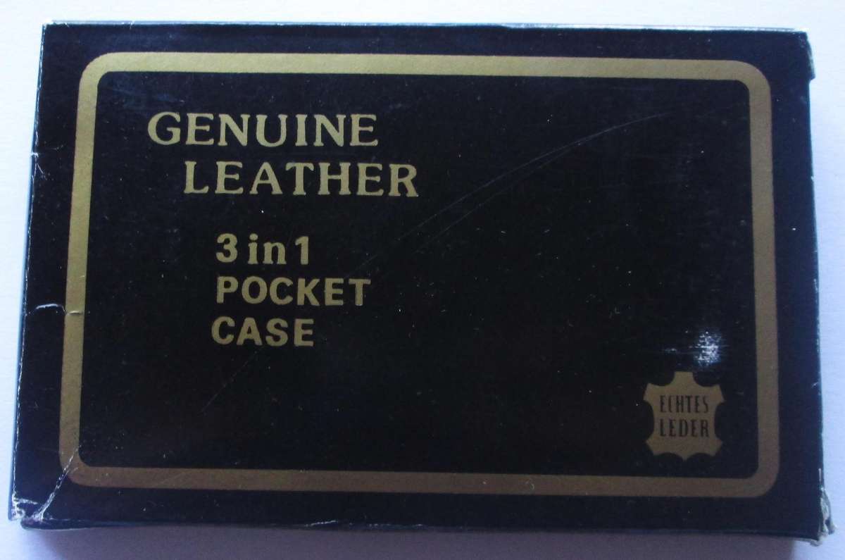 SAAMBOU Bank 3 in 1 Pocket Case Genuine Leather