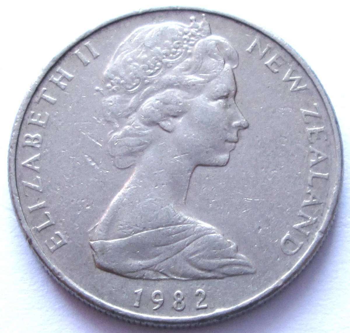 1982 New Zealand 10 Cents