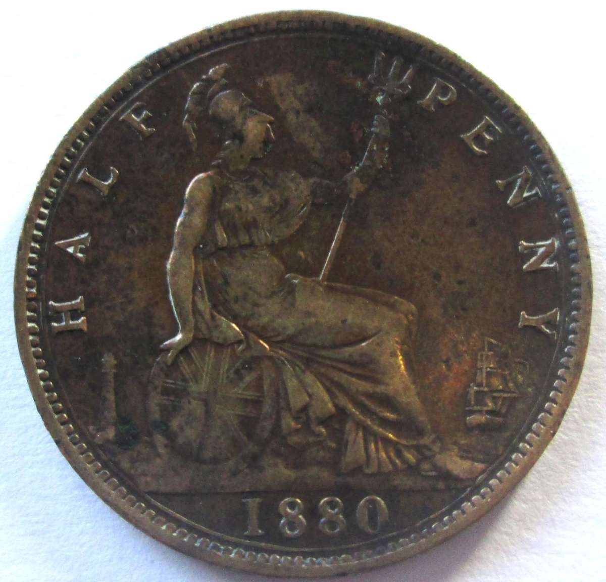1880 Great Britain Half Penny
