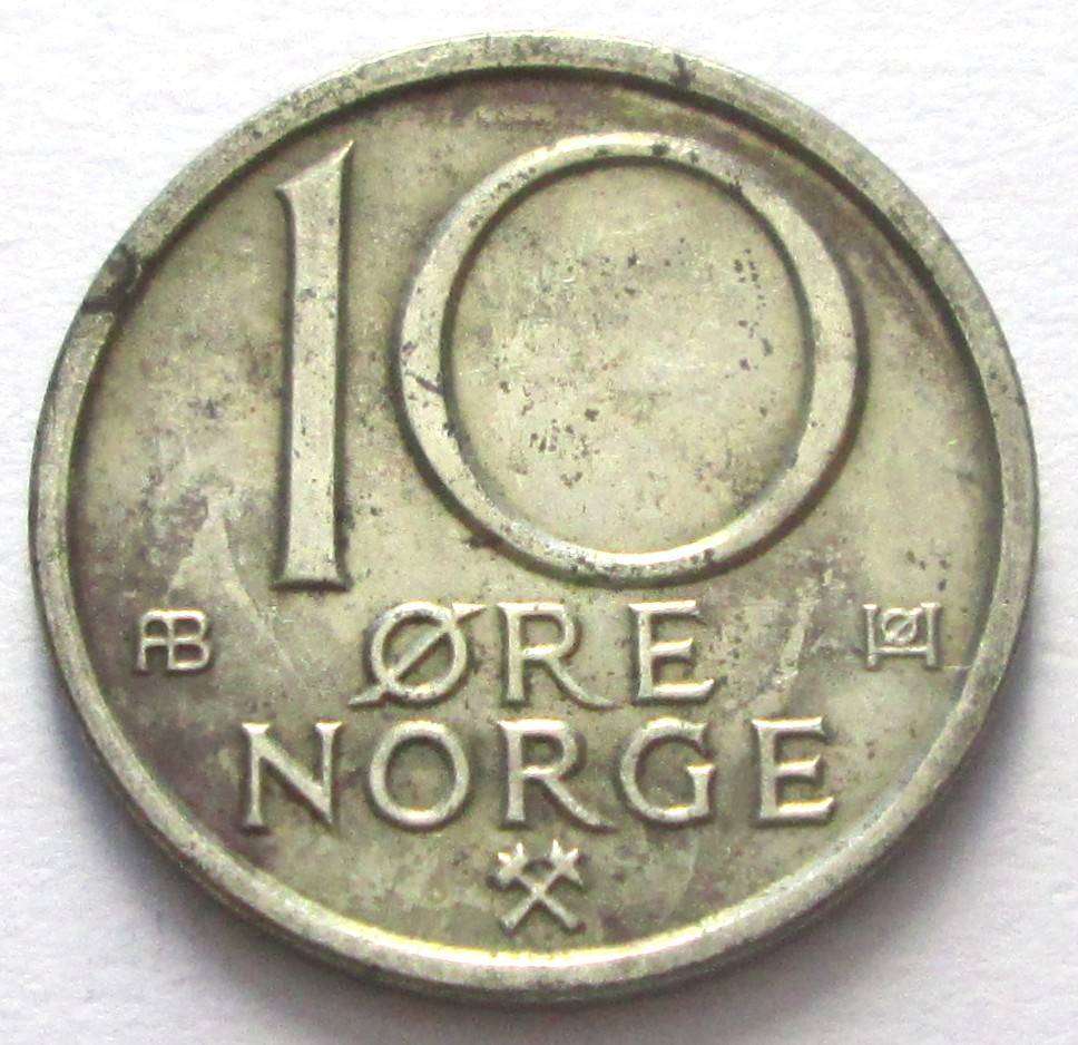 1976 Norway 10 Ore