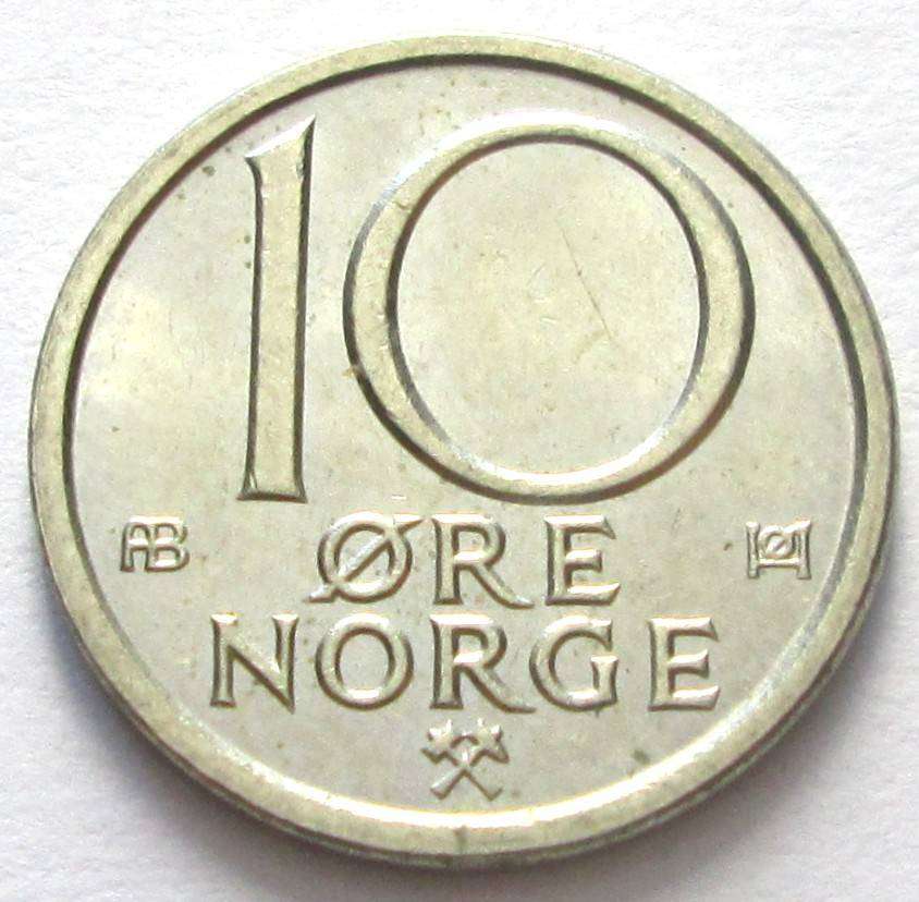 1975 Norway 10 Ore