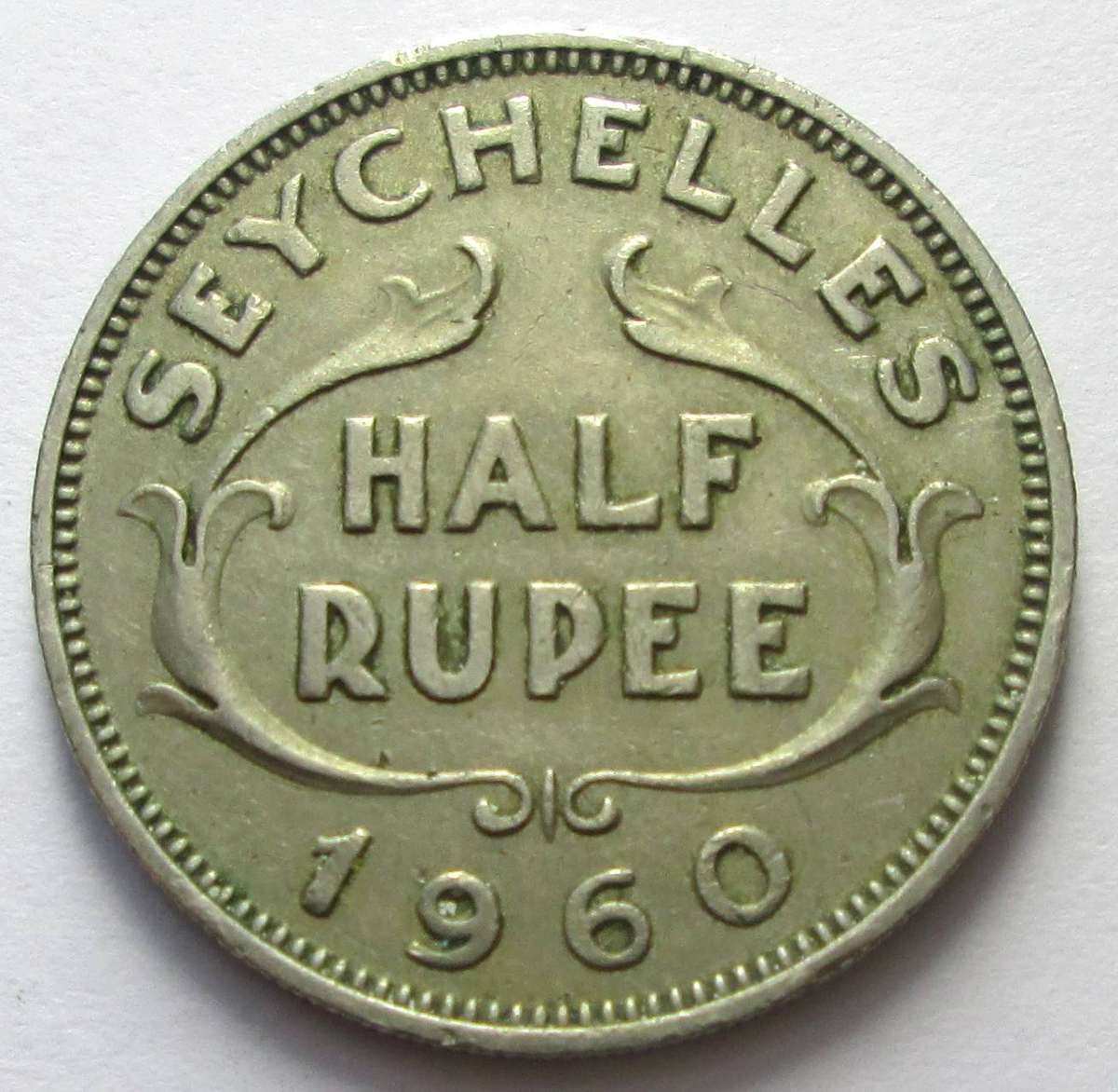 1960 Seychelles Half Rupee