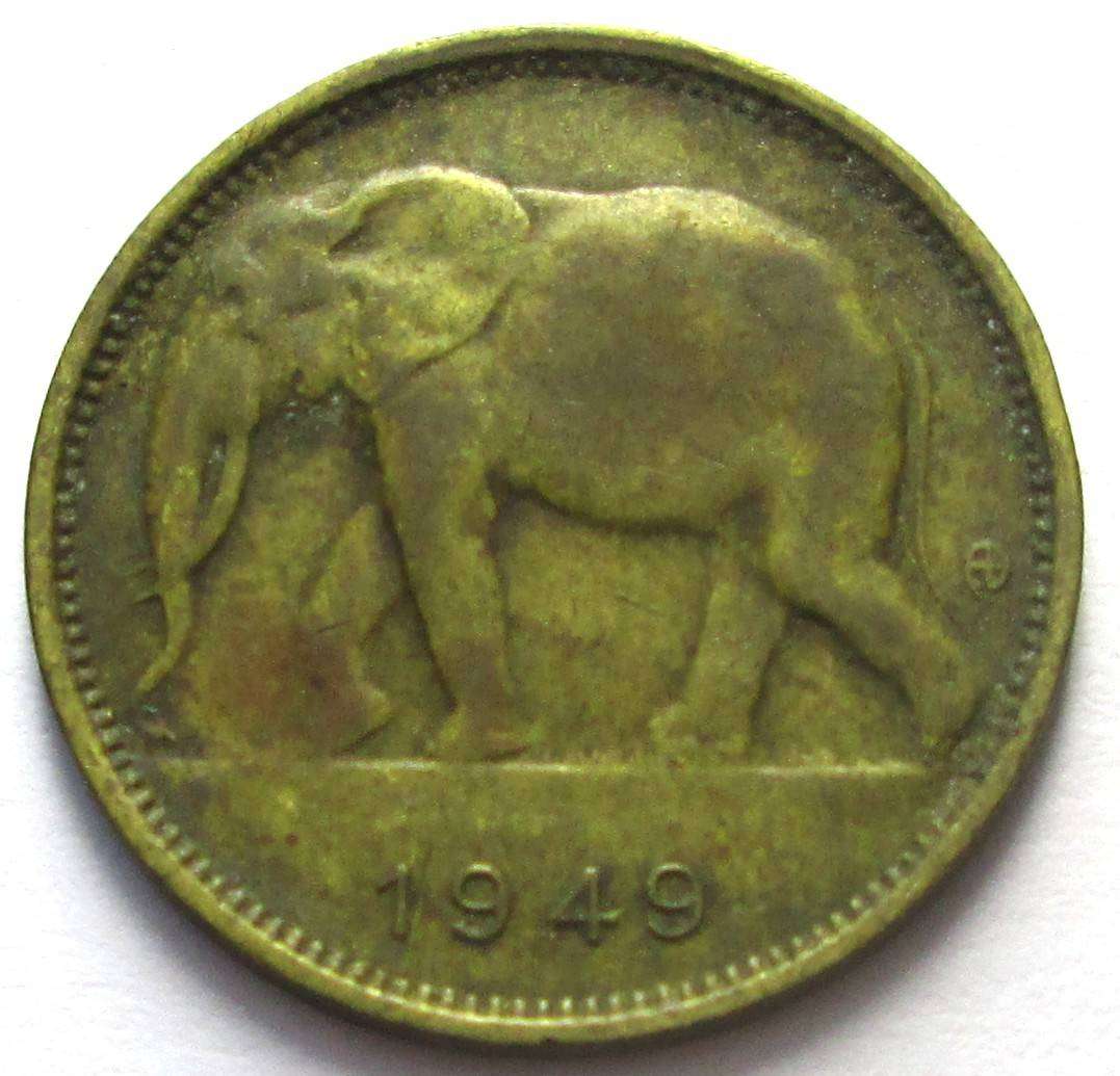 1949 Belgian Congo 1 Franc