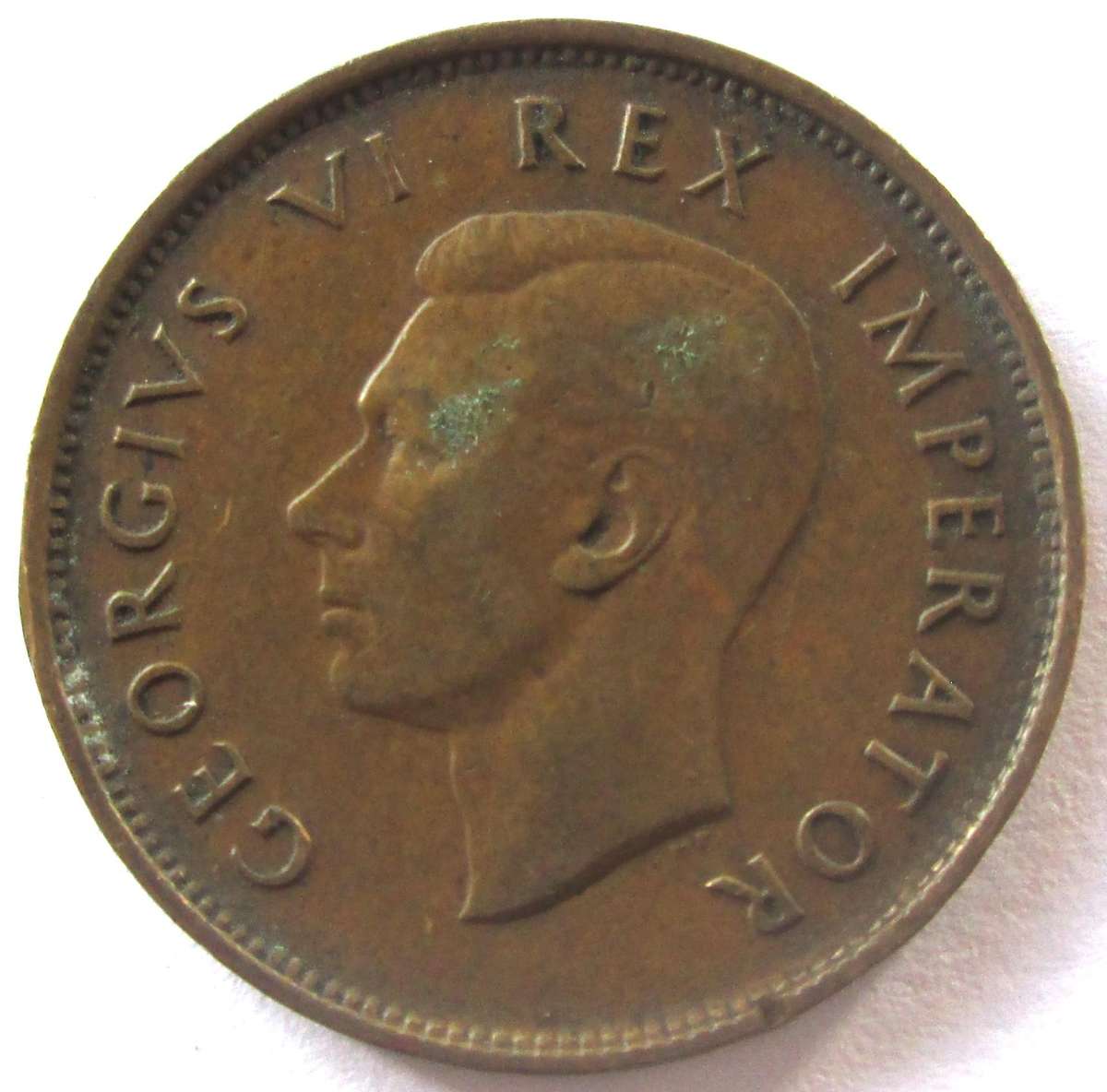 1945 Union of South Africa Half Penny