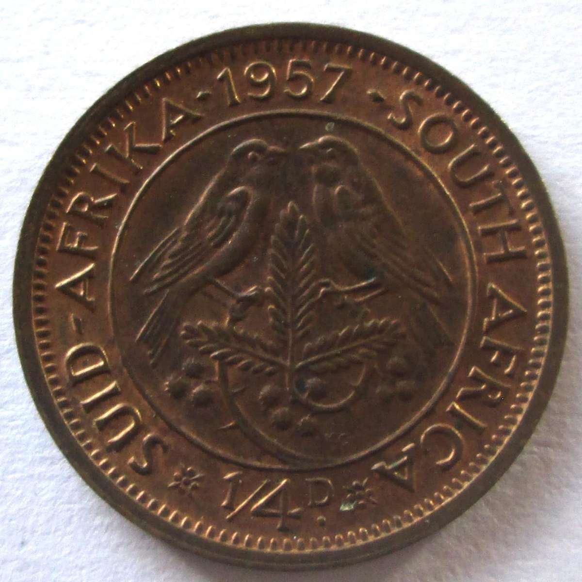 1957 Union of South Africa Quarter Penny
