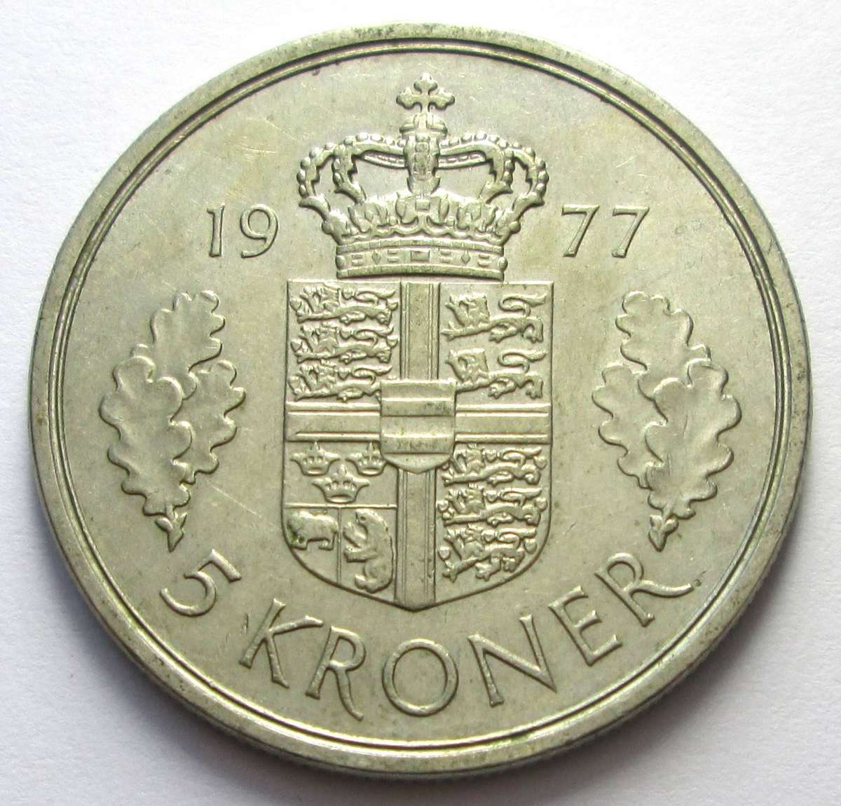 1977 Denmark 5 Kroner