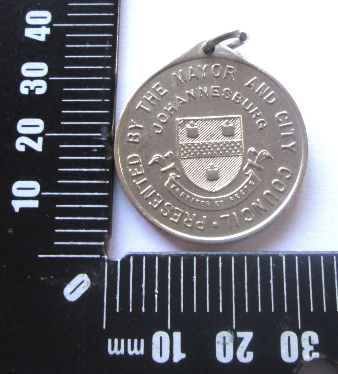 Voortrekker Monument 16th Dec 1949 Medallion Presented by the Mayor of Johannesburg