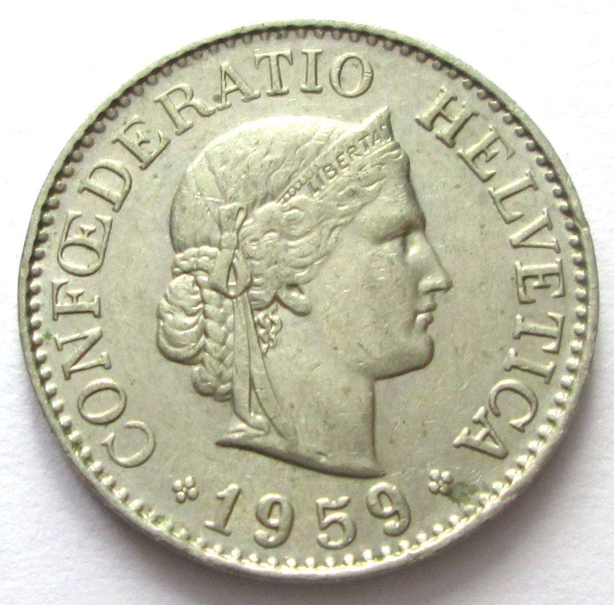 1959 Helvetica 10 Rappen
