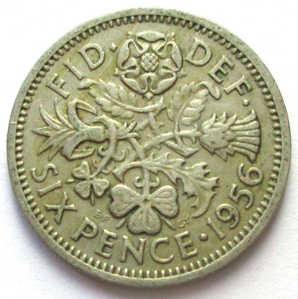 1956 Great Britain 6 Pence