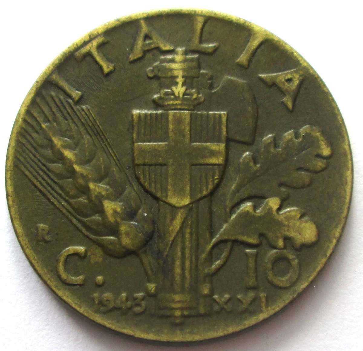 1943 Italy 10 Centesimi
