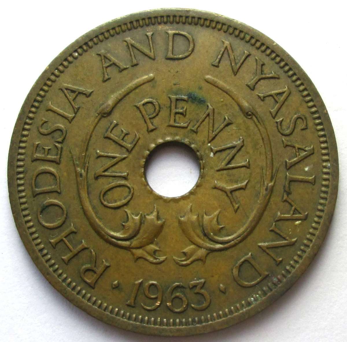 1963 Rhodesia and Nyasaland 1 Penny