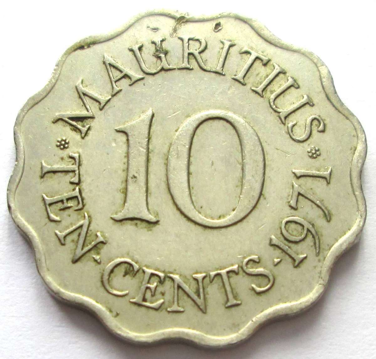 1971 Mauritius 10 Cents