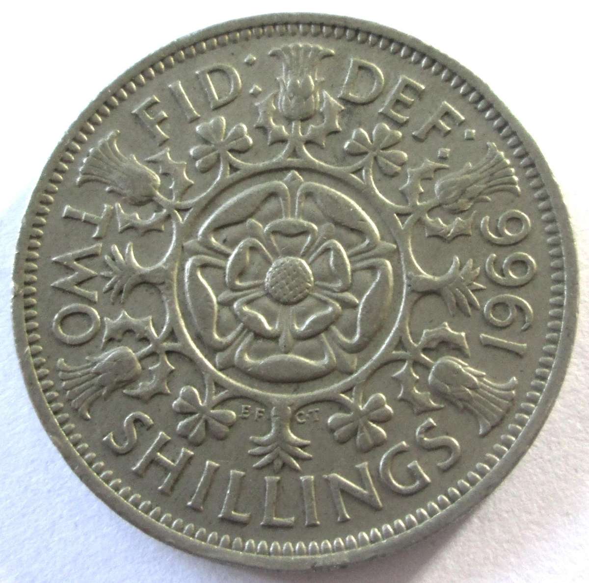 1966 Great Britain 2 Shillings