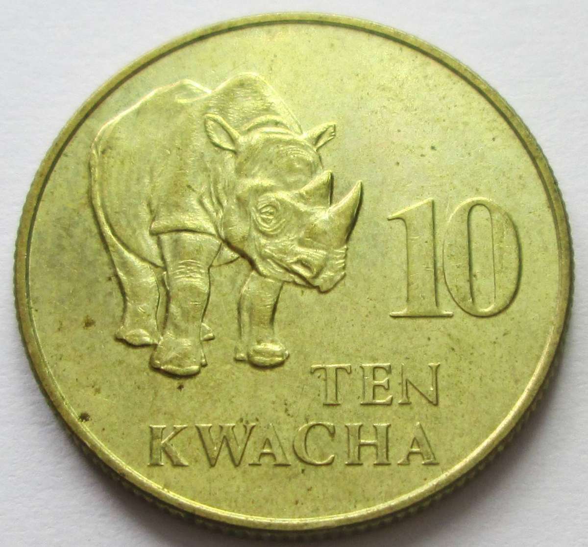 1992 Zambia 10 Kwacha