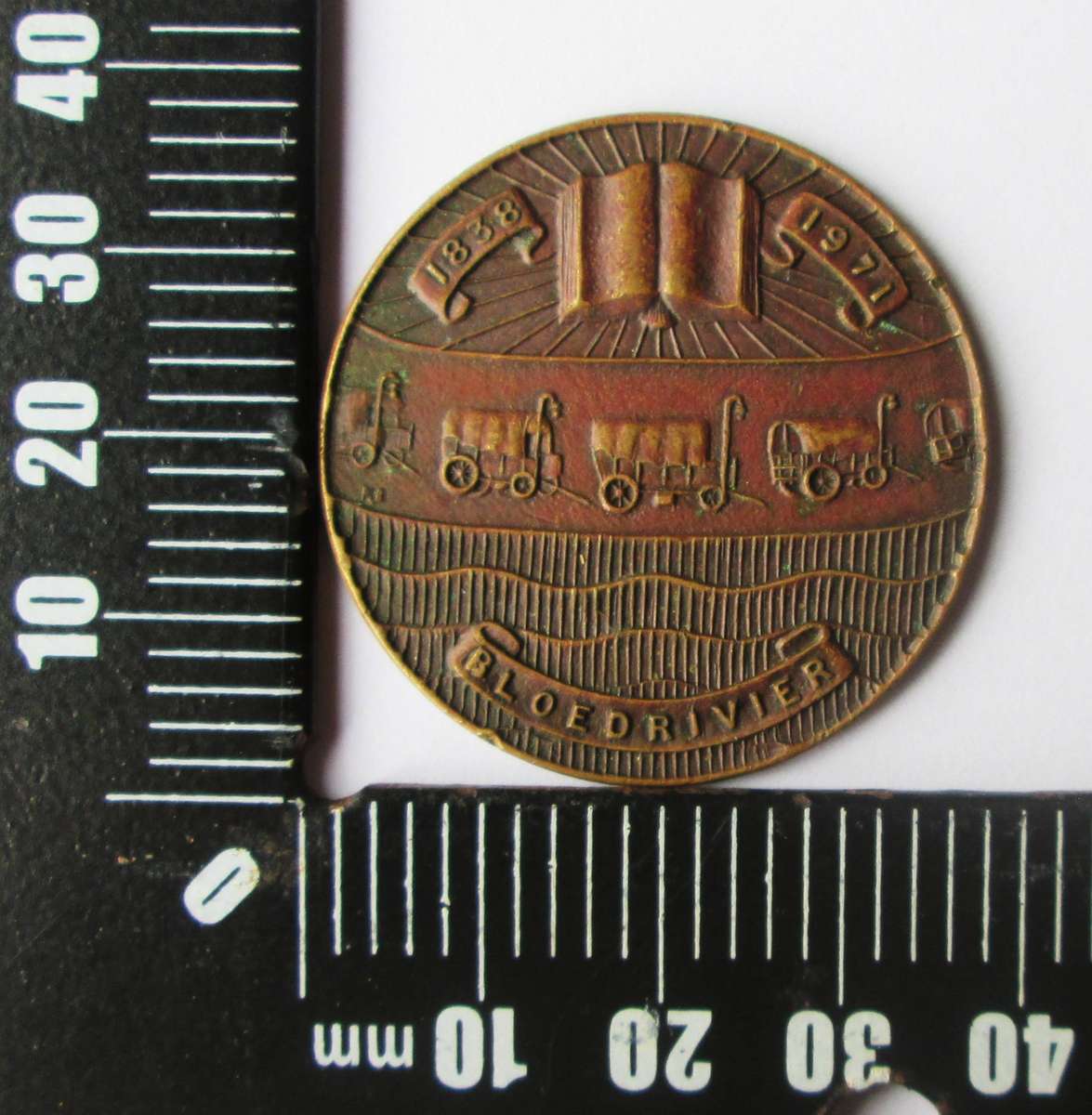 Bloedrivier / Blood River 1838 Medal issued in 1971 for the Unveiling of the Monument