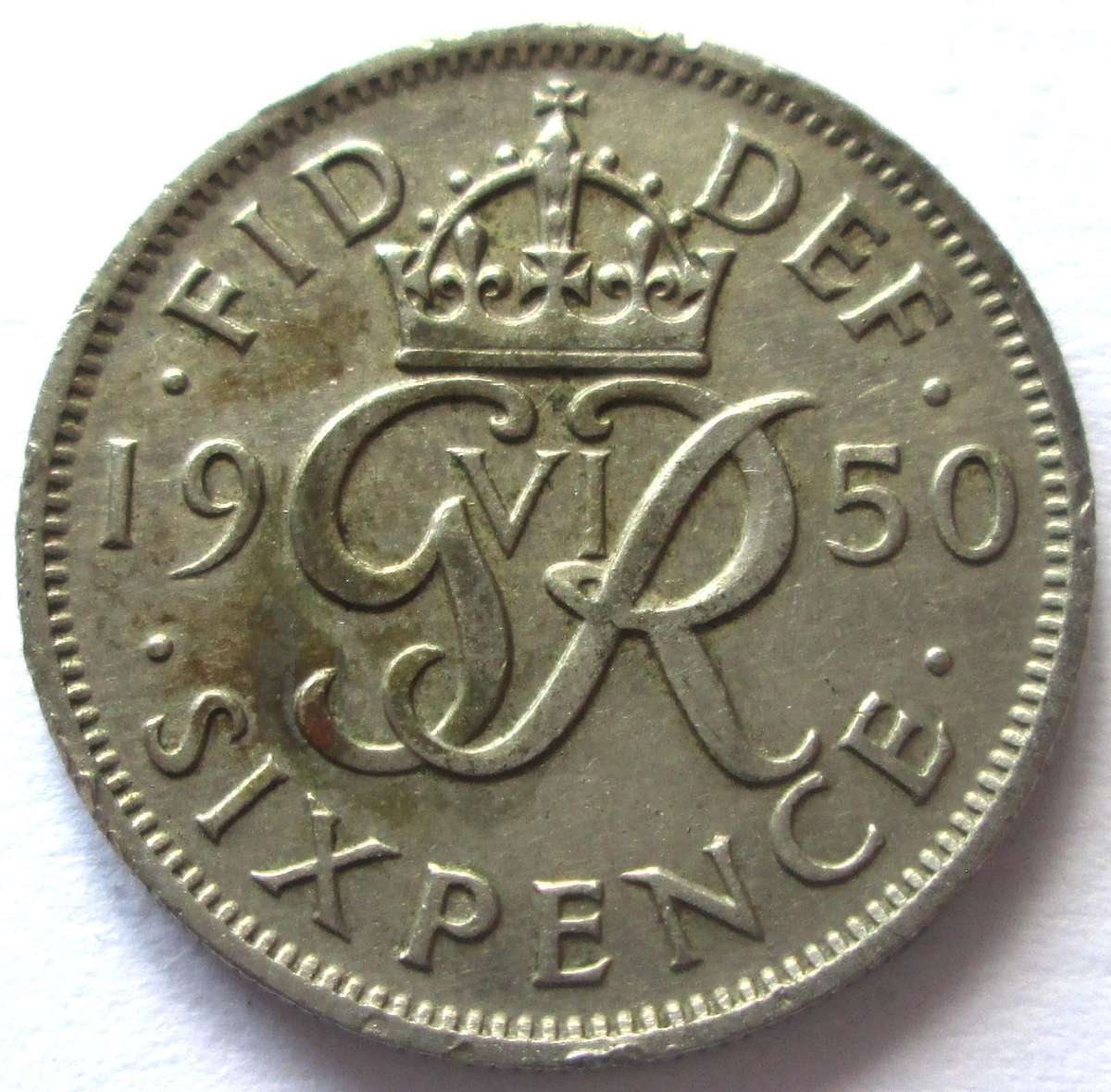 1950 Great Britain 6 Pence