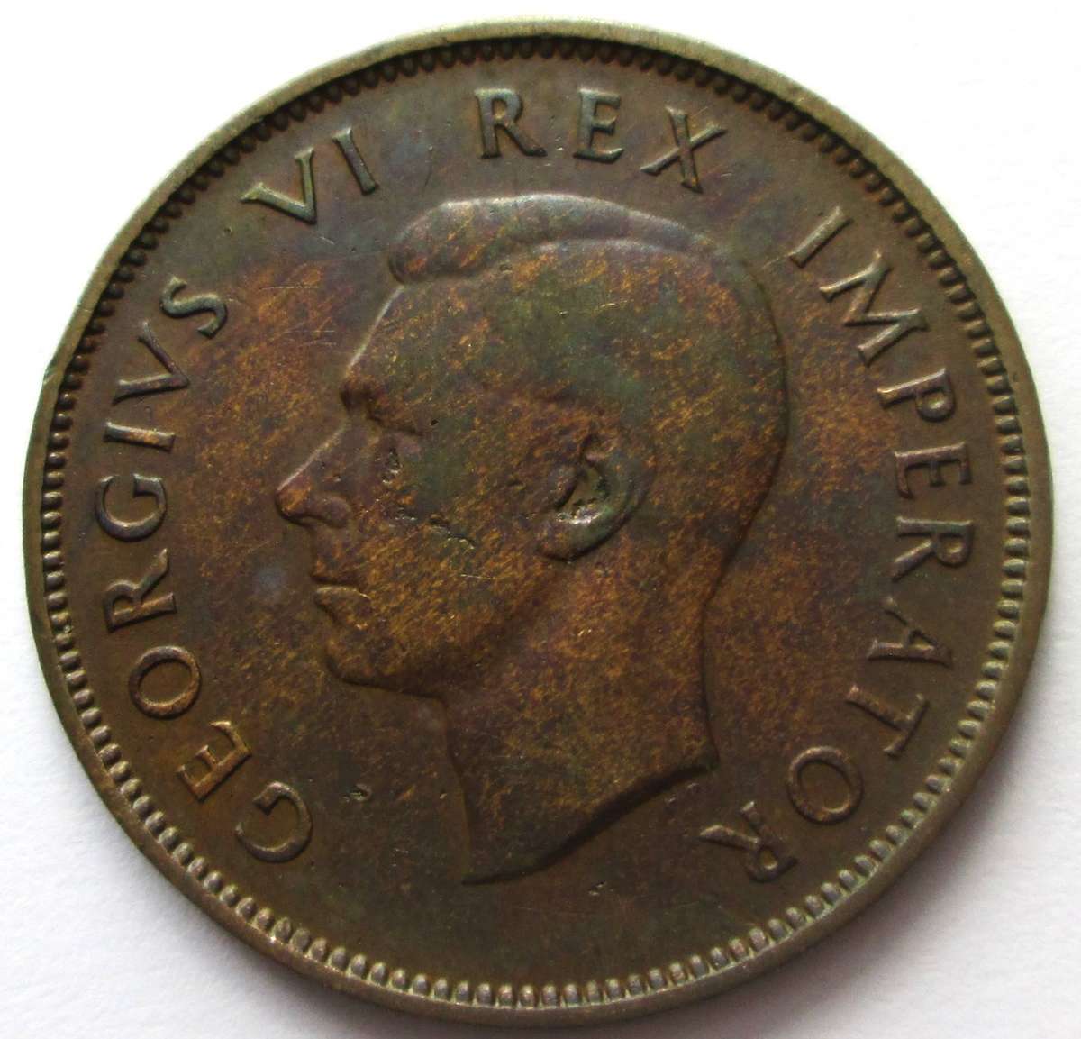 1938 Union of South Africa Half Penny