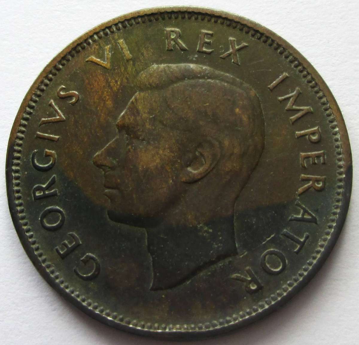 1938 Union of South Africa Half Penny