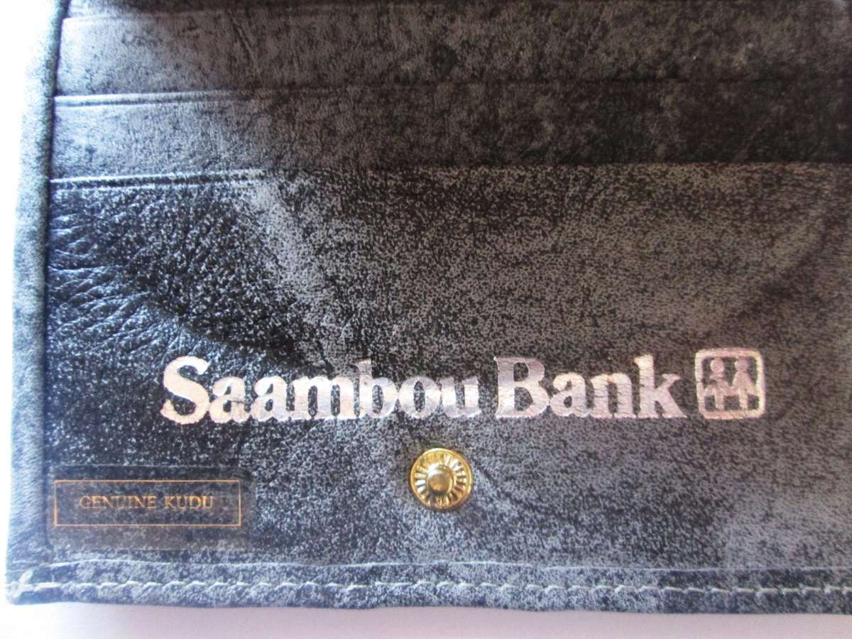 SAAMBOU Bank Genuine Kudu Leather Wallet