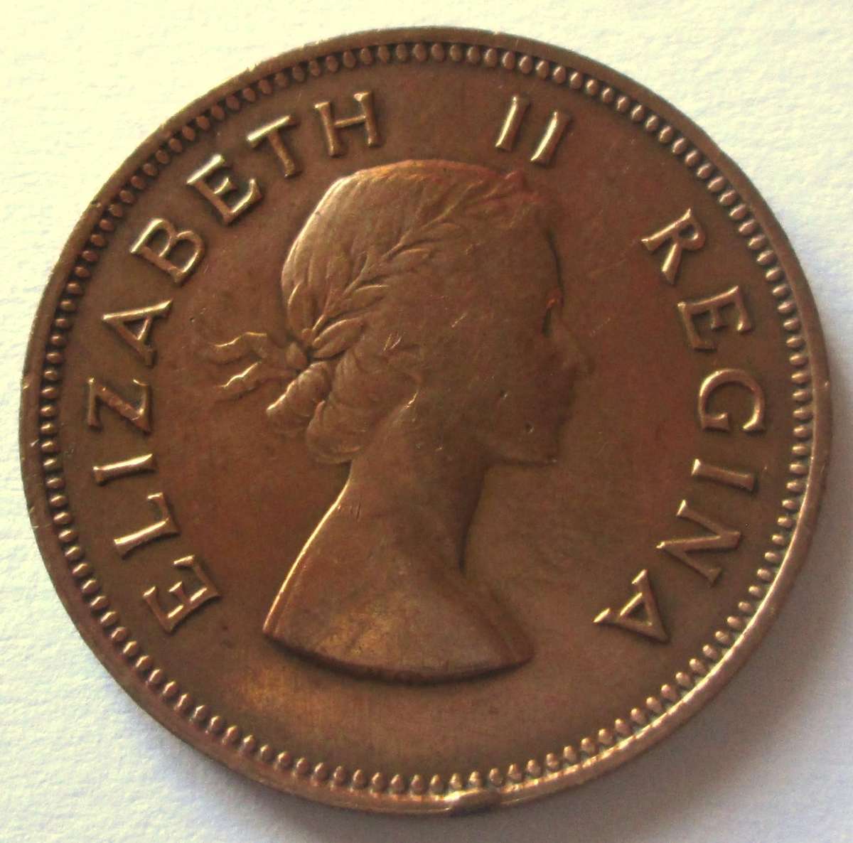 1955 Union of South Africa Half Penny