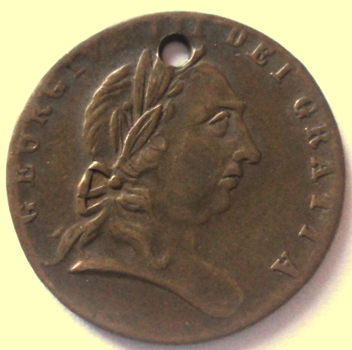 1788 George III Spade Half Guinea Gaming Token