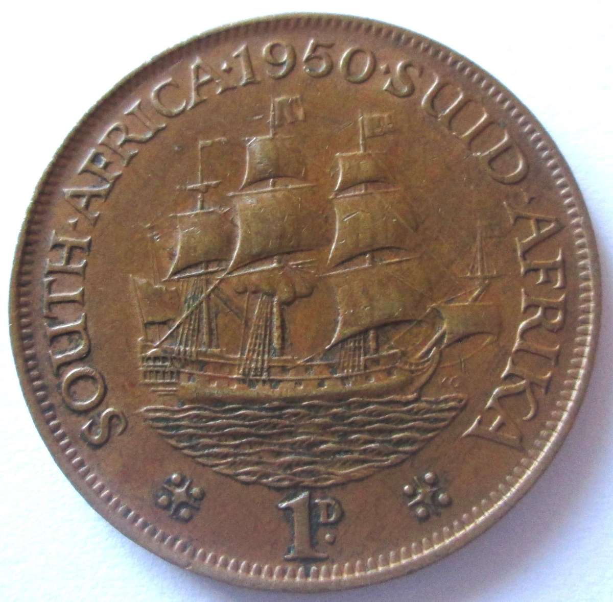 1950 Union of South Africa 1 Penny