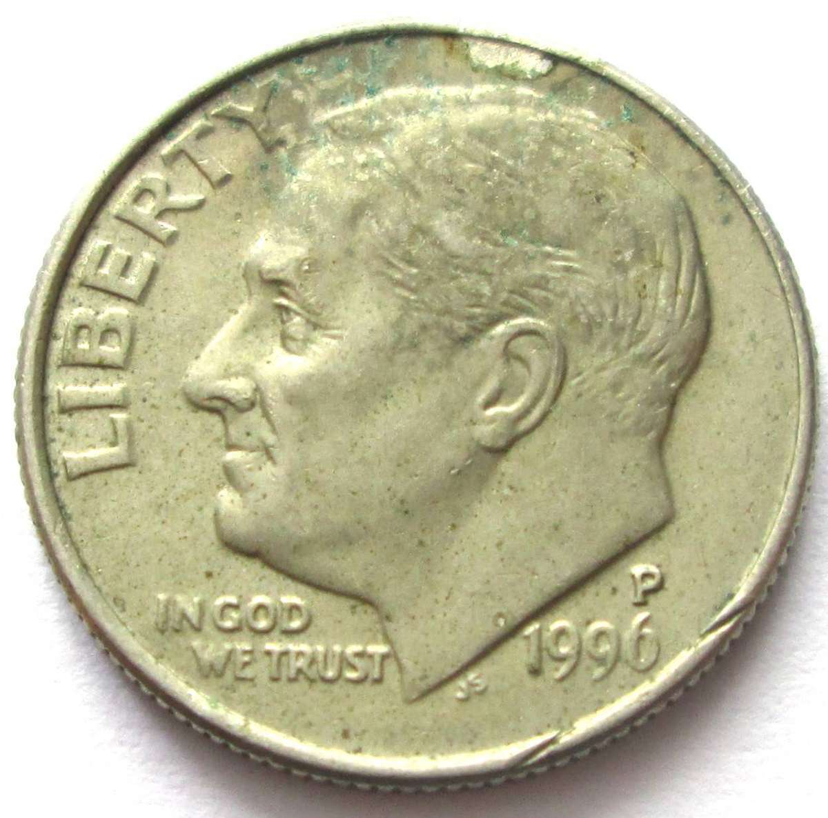 1996 United State of America 1 Dime
