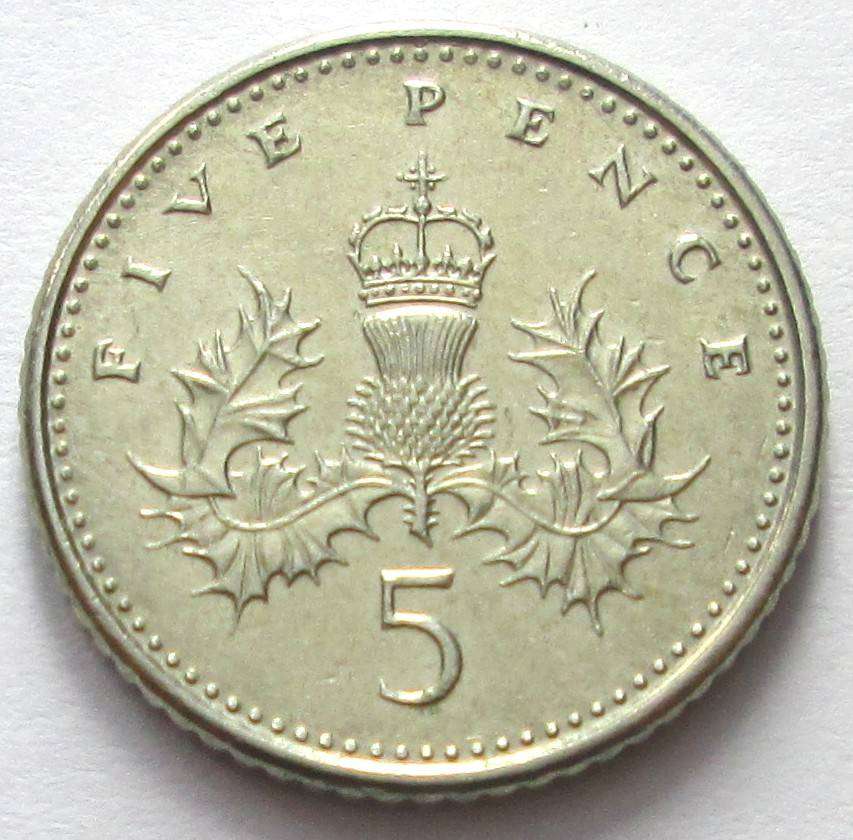 1991 Great Britain 5 Pence
