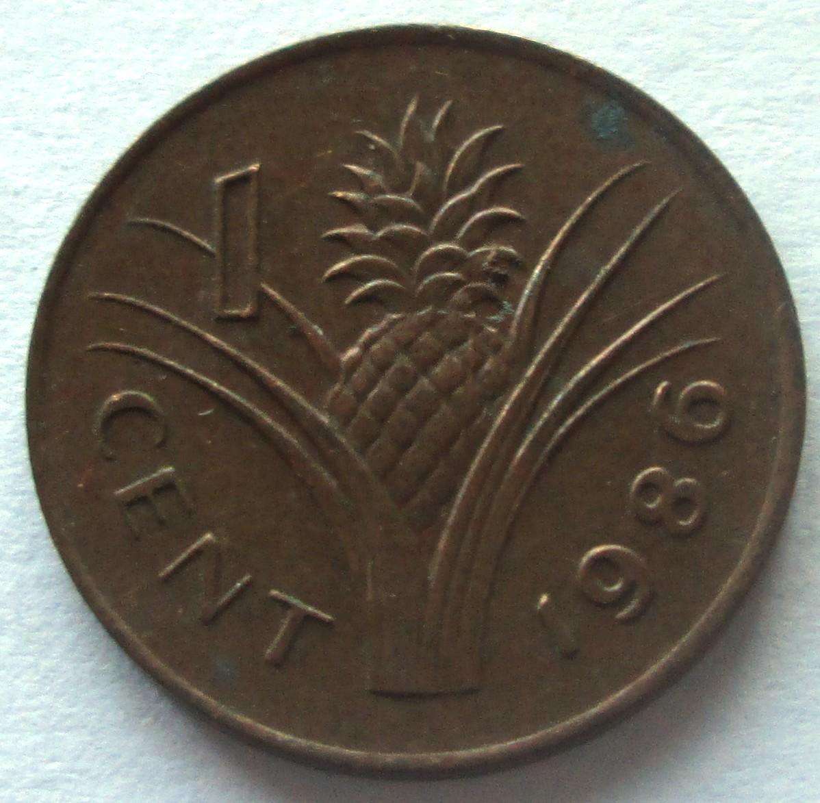 1986 Swaziland 1 Cent