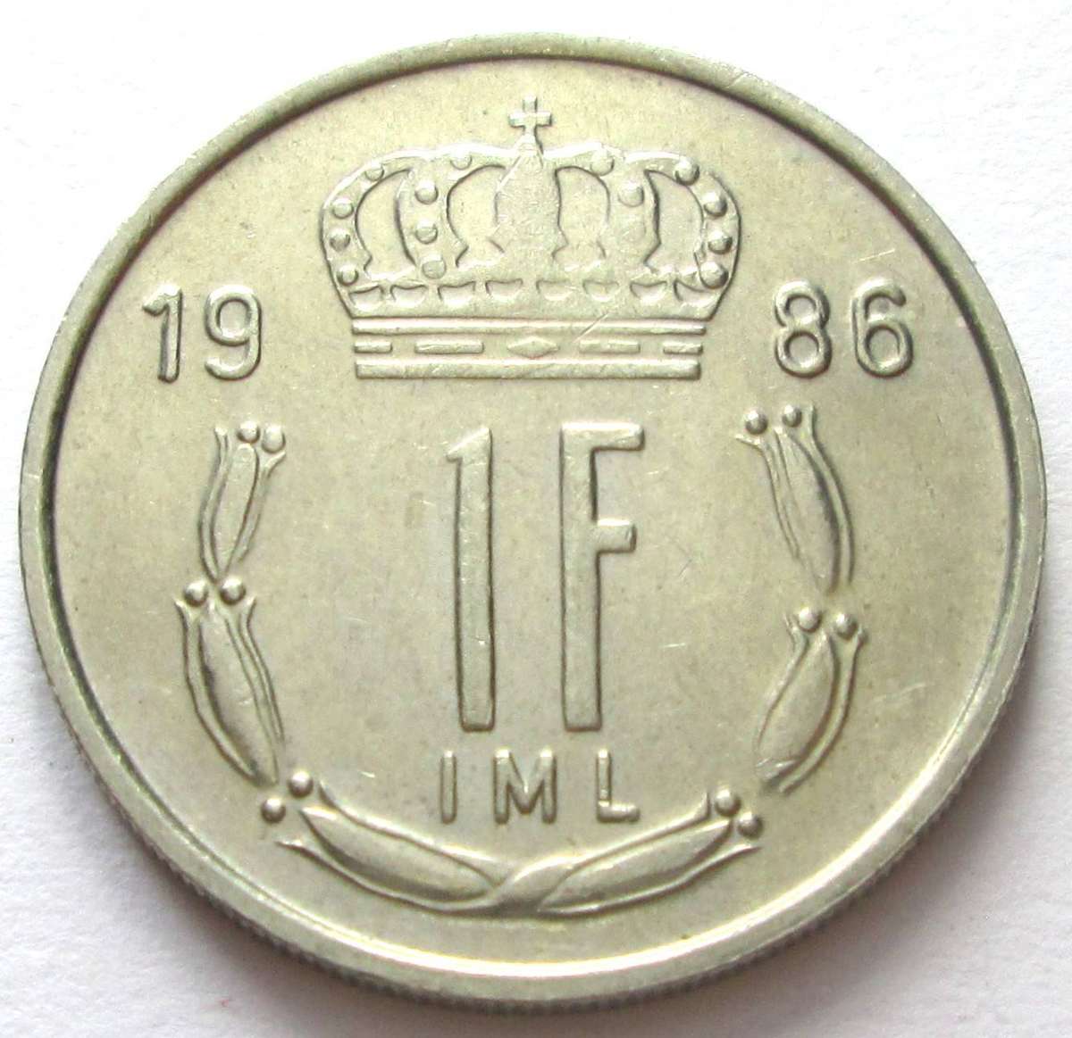 1986 Luxembourg 1 Franc