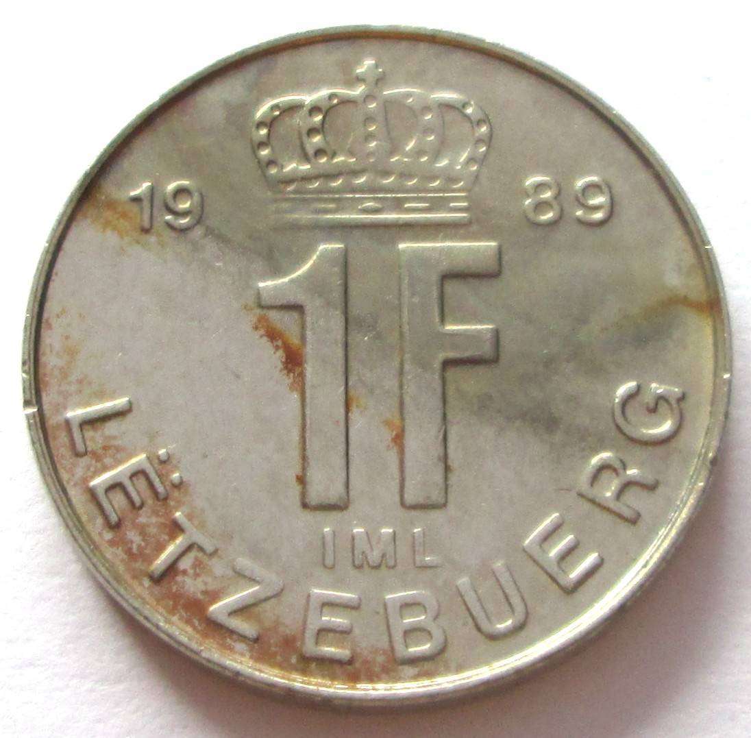 1989 Luxembourg 1 Franc