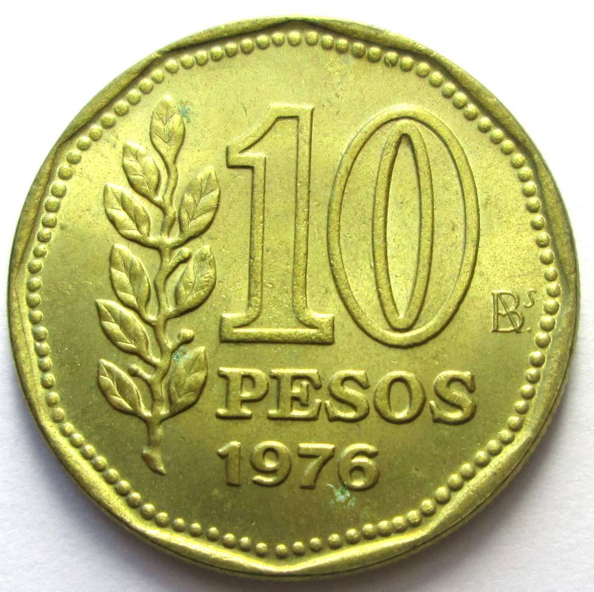 1976 Argentina 10 Pesos
