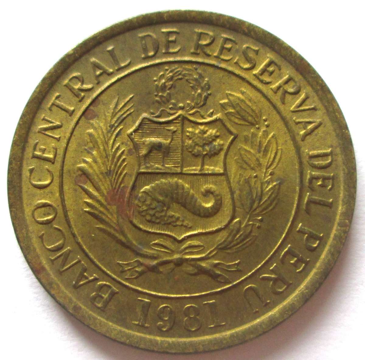 1981 Peru 10 Soles De Oro