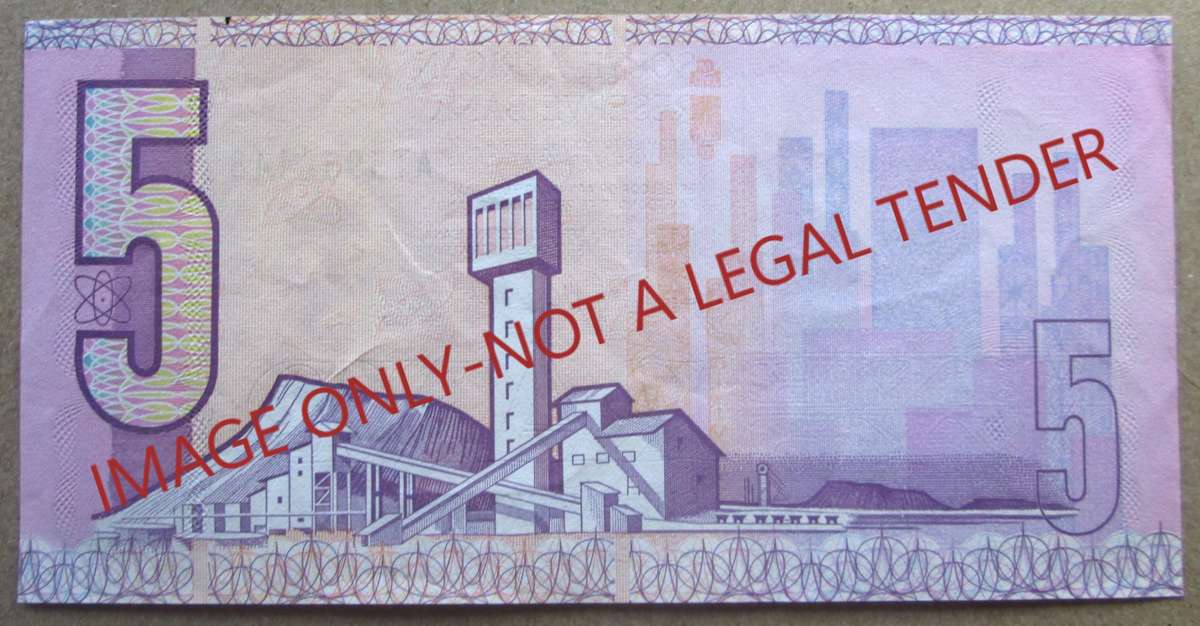 Five Rand South Africa Serial Nr AT5952448