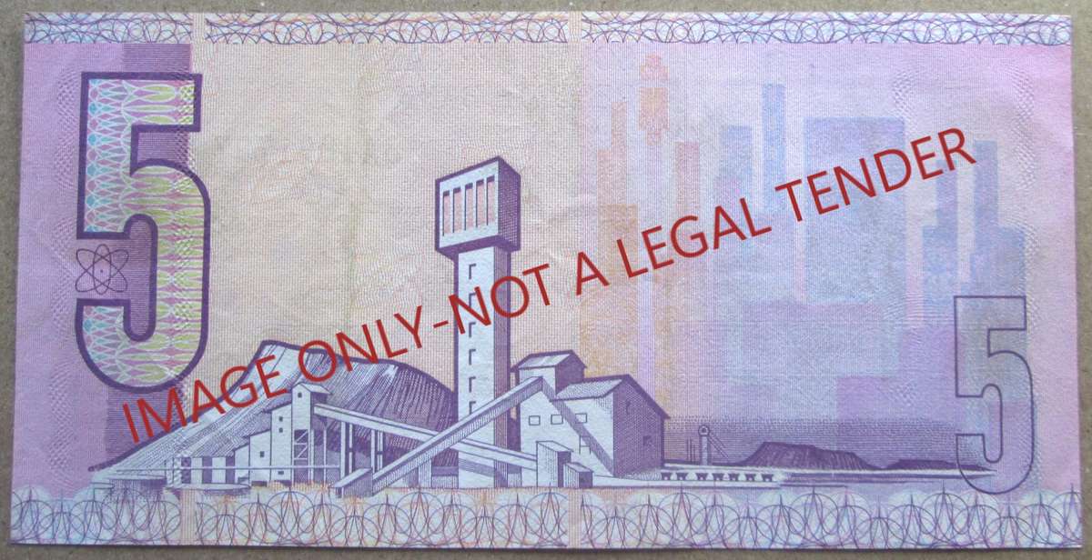 Five Rand South Africa Serial Nr BA4291707